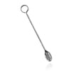 Cocktail Stirrer - Forged Sterling Silver with Loop