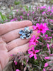 Nesting Phlox Flower Sterling Silver Pendant
