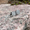 Black Swallowtail Butterfly Wing Stud Earrings