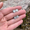 Monarch Butterfly Wing Stud Earrings