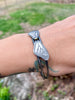 Monarch Butterfly Wing Cuff Bracelet