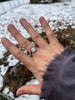 Milgrain Edge Tiger Swallowtail Wing Ring
