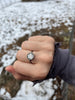 Milgrain Edge Tiger Swallowtail Wing Ring