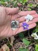 Violet Flower Sterling Silver Pendant