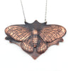 Copper Cecropia Moth Pendant