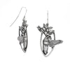 Clearwing Hummingbird Moth Dangle Earrings