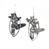 Clearwing Hummingbird Moth Dangle Earrings