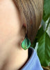 Peace Lily Dangles in Dark Green Copper