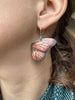 Monarch Butterfly Wing Copper Dangle Earrings