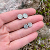 Cecropia Moth Wing Stud Earrings