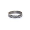 Wide Hammered Ring
