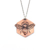 Copper Honeybee Pendant