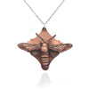 Copper Clearwing Hummingbird Moth Pendant