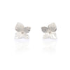 Hydrangea Stud Earrings Silver