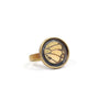 18K Gold Monarch Wing Ring