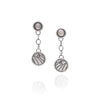 Luna Moth Chain Dangle Earrings