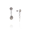Luna Moth Chain Dangle Earrings