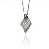 Luna Moth Wing Circle Square Necklace