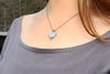 Luna Moth Wing Circle Square Necklace