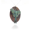 Green Copper Luna Moth Pendant