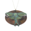 Green Copper Luna Moth Pendant