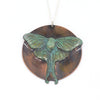 Green Copper Luna Moth Pendant