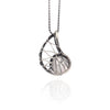 Luna Moth Wing Shell Swirl Necklace