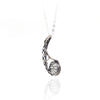 Monarch Wing Shell Swirl Necklace