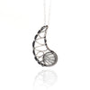Monarch Wing Shell Swirl Necklace