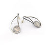 Monarch Wing Shell Swirl Earrings