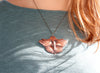 Copper Monarch Butterfly Pendant