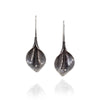 Peace Lily Dangles in Oxidized Sterling Silver