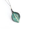 Peace Lily Pendant - Dark Green Copper