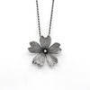 Phlox Flower Sterling Silver Pendant