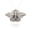 Silver Polyphemus Moth Pendant