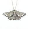 Silver Polyphemus Moth Pendant