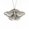 Silver Polyphemus Moth Pendant