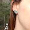 Tiger Swallowtail Butterfly Wing Stud Earrings