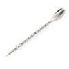 Cocktail Stirrer & Pick - Twisted Sterling Silver Extra Long (6")