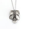 Violet Flower Sterling Silver Pendant