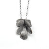 Violet Flower Sterling Silver Pendant