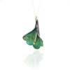 Weigela Pendant in Darkened Green Copper