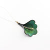 Weigela Pendant in Darkened Green Copper