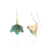 Azalea Dangles with Double Stamen in Green Brass