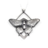 Silver Black Swallowtail Butterfly Pendant