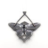 Silver Black Swallowtail Butterfly Pendant
