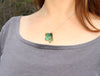 Azalea Pendant in Green Copper