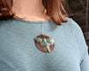 Green Copper Luna Moth Pendant