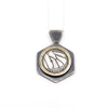 Monarch Wing Circle Hexagon Necklace