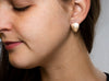 Scale Stud Earrings in 14k Gold